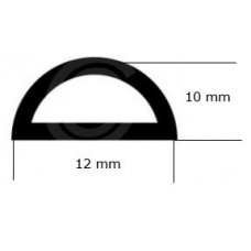 D-profil | selbstklebend EPDM Zellkautschuk | 12 x 10 mm | pro Meter